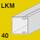 LKM trunking, trunking depth 40 mm
