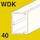 WDK trunking, trunking depth 40 mm