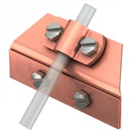 Snow catching grate clamps