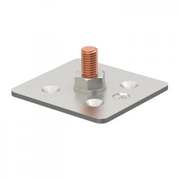 Mounting plate, 1-pole, M10