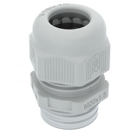 Cable gland, metric thread with multi-way seal insert, light grey 2 |  | M20 x 1,5 | yes | Light grey