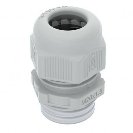 Cable gland, metric thread with multi-way seal insert, light grey 2 |  | M20 x 1,5 | yes | Light grey