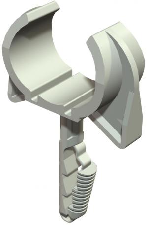 Зажим Snap 6 | 90 | 12 | 15 | светло-серый; RAL 7035