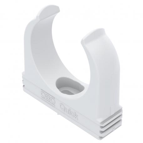 Quick clip, flame-resistant, pure white M40