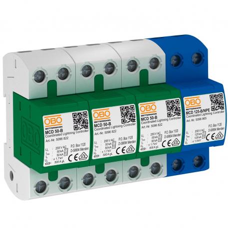Комбинированный УЗИП 3-полюсный + NPE 3+N/PE | 255 | IP20