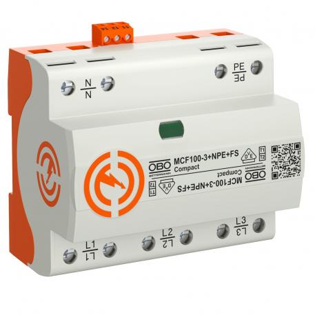 УЗИП для силовых сетей  MCF100 3+N/PE | 25 | да | 255 | IP20