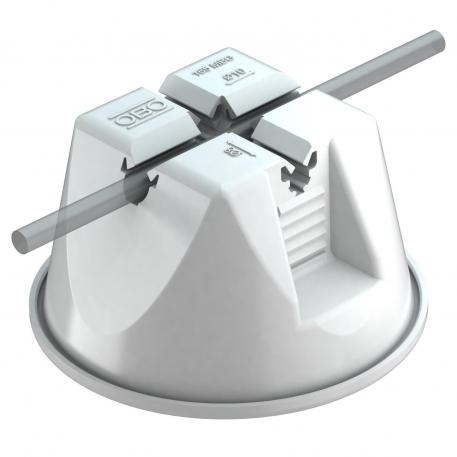 165 MBG... roof cable holder for flat roofs, grey, with concrete