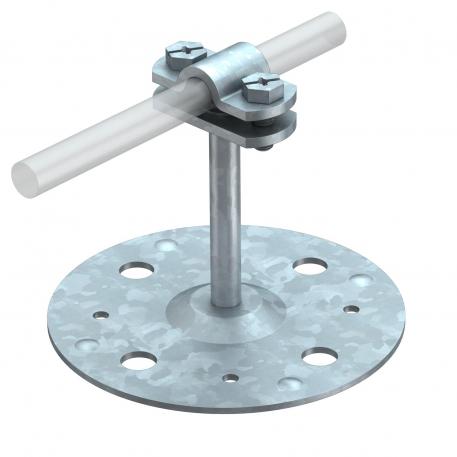 Roof conductor holder, suitable for direct bonding 100 | 100 | Rd 8-10