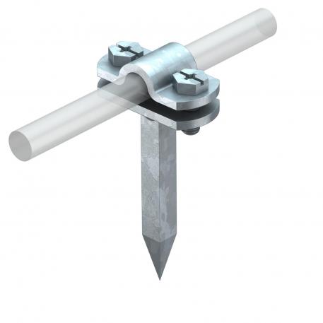 Cable bracket Rd 8−10 mm, with square pin