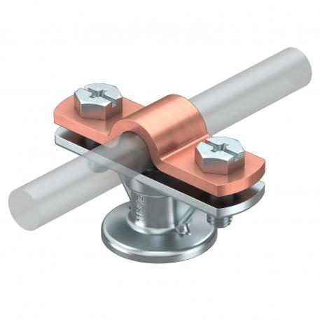 Cable bracket with Cu crossbar Rd 8−10 mm