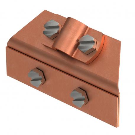 Snow catching grate clamp Cu