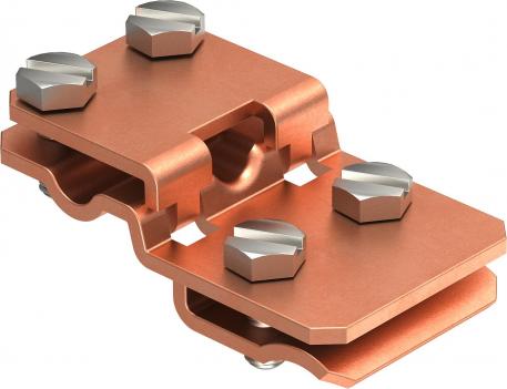 Folding clamp and connection terminal up to 5 mm Cu plate thickness Rd 8 | 5 | 