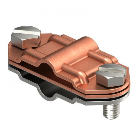 Биметаллический разделительный зажим для круглых проводников Rd 8-10 и плоских проводников FL 30 мм