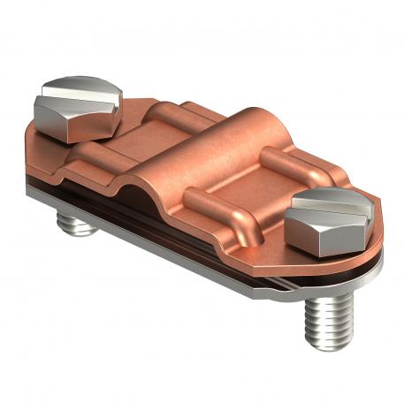 Биметаллический разделительный зажим для круглых проводников Rd 8-10 и плоских проводников FL 30-40 мм