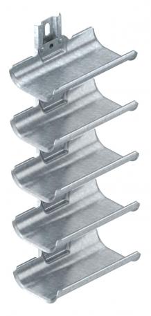 Cable carrier troughs, 5-fold, with mounting rail 500 | 5