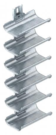 Cable carrier troughs, 6-fold, with mounting rail 600 | 6