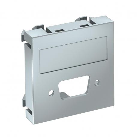 Мультимедийная рамка с отверстием для разъема VGA / D-Sub 9, ширина 1 модуль, с прямым выводом Прямой |  | VGA | алюминиевый лак