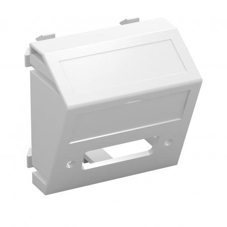 Мультимедийная рамка с отверстием для разъема DVI, ширина 1 модуль, с наклонным выводом