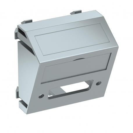 Мультимедийная рамка с отверстием для разъема DVI, ширина 1 модуль, с наклонным выводом  |  | Прочее | алюминиевый лак