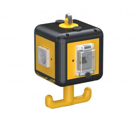 HoverCube VH-4, with FI/LS, 2x protective contact sockets 2 |  |  | FI mit IFN 0,03 A (Standard) | Graphite black; RAL 9011