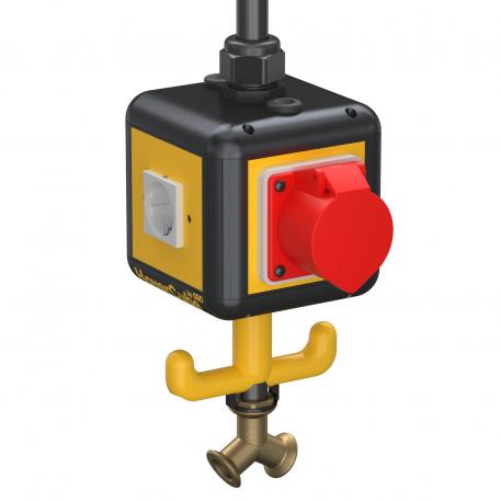 HoverCube VH-4, 3x protective contact socket, 1x CEE 16 A, with compressed air connection