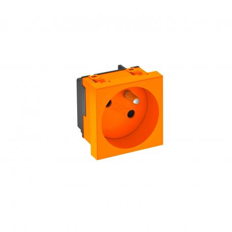 33° socket, with earthing pin, single 1 | Single 33° | Pure orange; RAL 2004