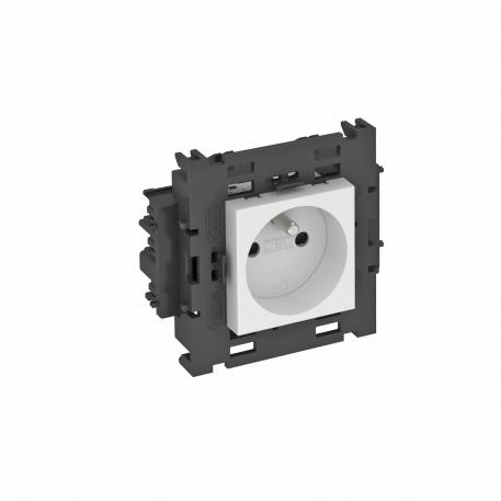 Розетка 0° серии Connect 80 с заземляющим стержнем, одинарная