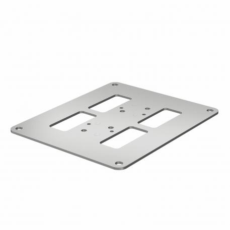 Напольная пластина для ISS110100 170 | 200 | 3 | алюминиевый белый; RAL 9006