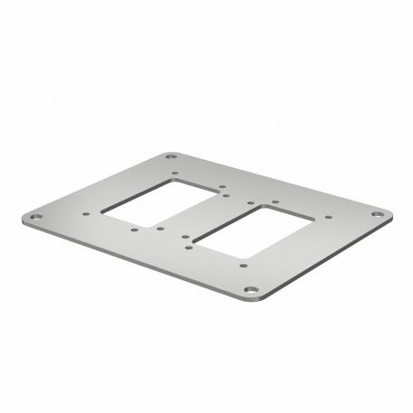 Напольная пластина для ISS140100R 200 | 160 | 3 | алюминиевый белый; RAL 9006