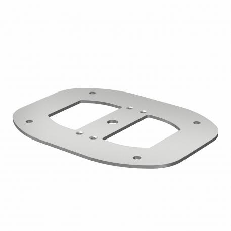 Напольная пластина для ISSDM45 185 | 135 | 3 | алюминиевый белый; RAL 9006