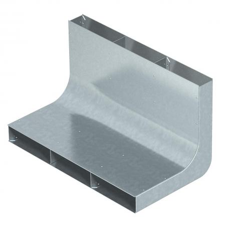 Vertical bend, three-compartment, height 38 mm 350 | 3