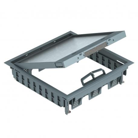 Электромонтажный лючок GES9-3S, с защелками