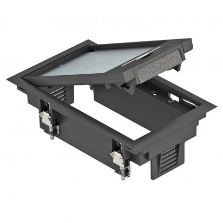 Электромонтажный лючок GES2, с ручкой 5 | 2 | черный графит; RAL 9011