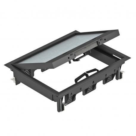 Лючок GES6 с фиксаторами 5 | 6 | черный графит; RAL 9011