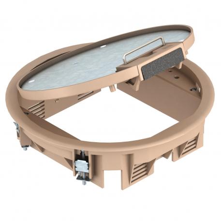 Лючок GESR4 с ручкой 5 | R4 | бежевый; RAL 1019