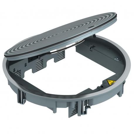 Лючок GRAF9 универсальный, со структурной крышкой  | R9 | серый RAL 7011