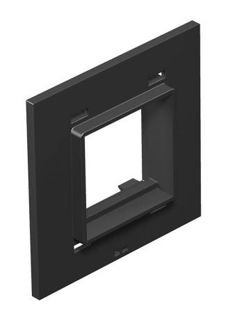 Накладка Telitank T4L/T8NL с отверстием для тройной розетки Modul 45 черный графит; RAL 9011
