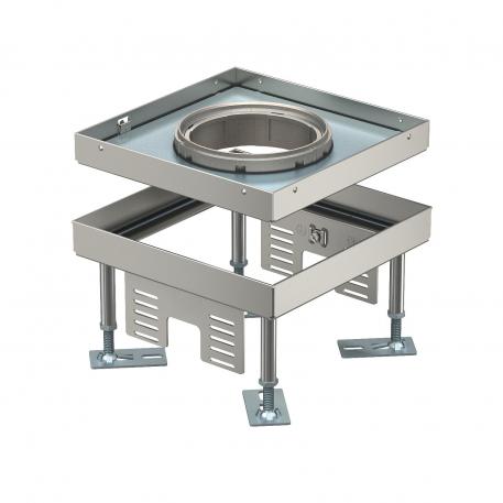 Height-adjustable heavy-duty cassette for tube body RKFNSL, nominal size 4, stainless steel 105 | 150 | 15 | 105 | 4 | IP55