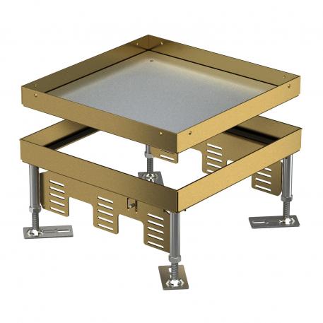 Height-adjustable cassette for inspection opening, RKN, brass 105 | 155 | 25 | 105 | No cable outlet | 9