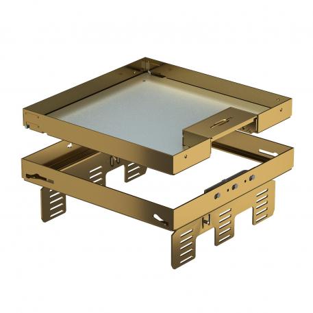 Регулируемая кассетная рамка RKSNUZD3 с кабельным выводом, отсоединяемая, из латуни  | 110 | 25 | 95 | 9