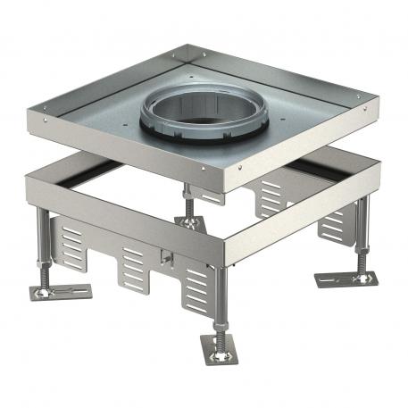 Height-adjustable cassette for tube body, RKFN, stainless steel 110 | 155 | 25 | 110 | Lowerable tube body | 9
