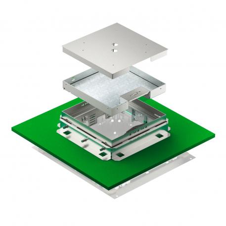 Регулируемая кассетная рамка RKSNUZD3 с кабельным выводом, отсоединяемая, из нержавеющей стали 136 |  | 25 | 81 | Вывод кабеля | 9